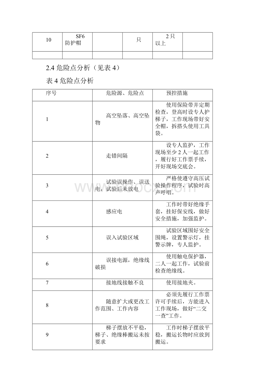 35kVKYN型开关柜检修现场作业指导书.docx_第3页