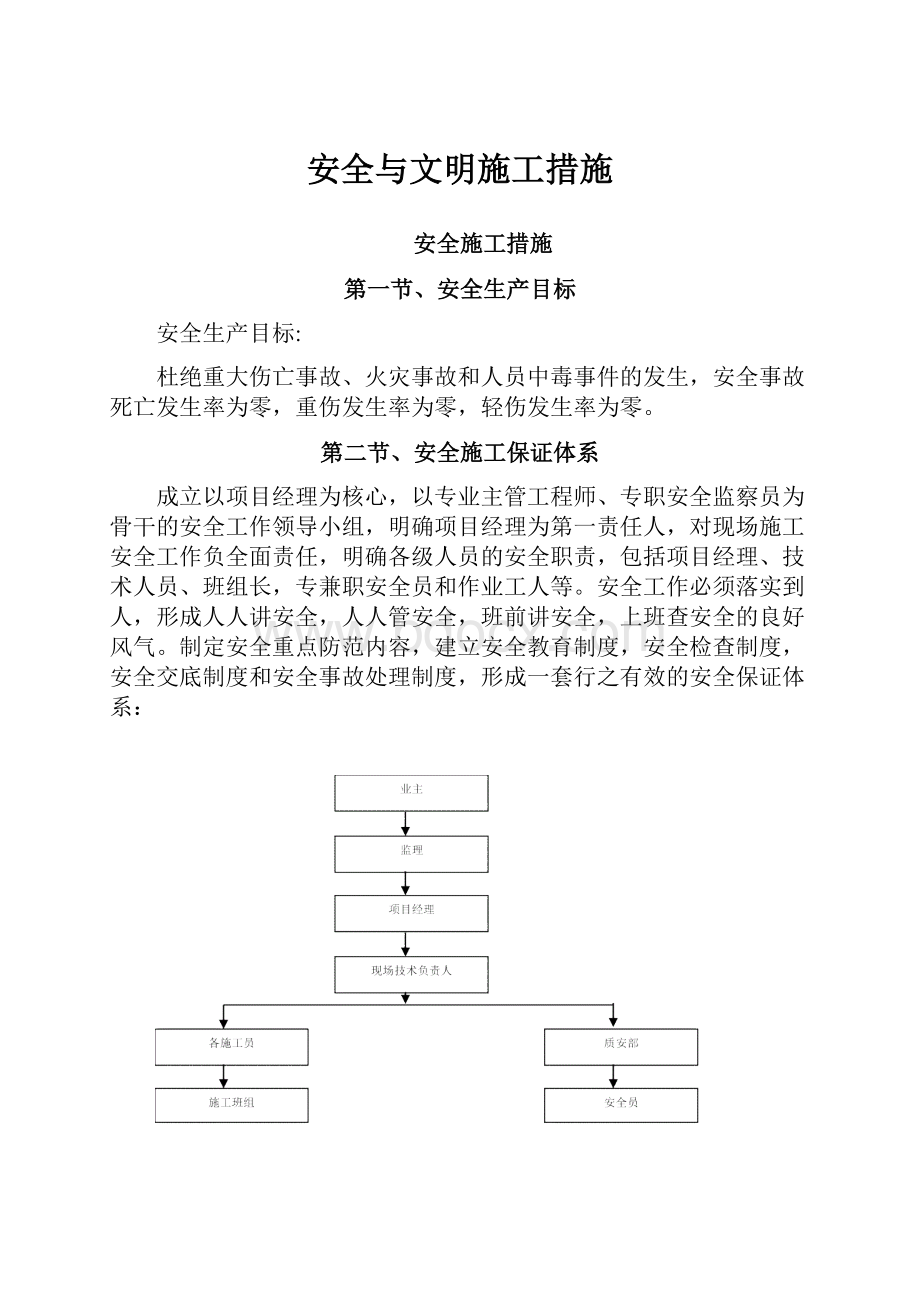 安全与文明施工措施.docx_第1页