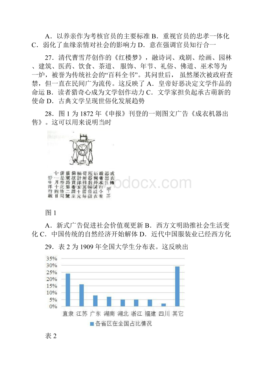 教师押题安徽省高考高三历史我为高考命题仿真模拟试题二.docx_第2页