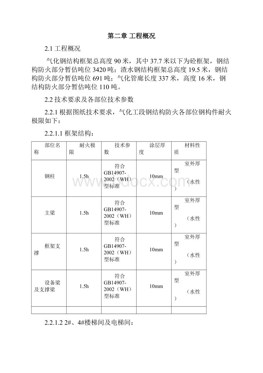 防火涂料施工方案 4.docx_第2页