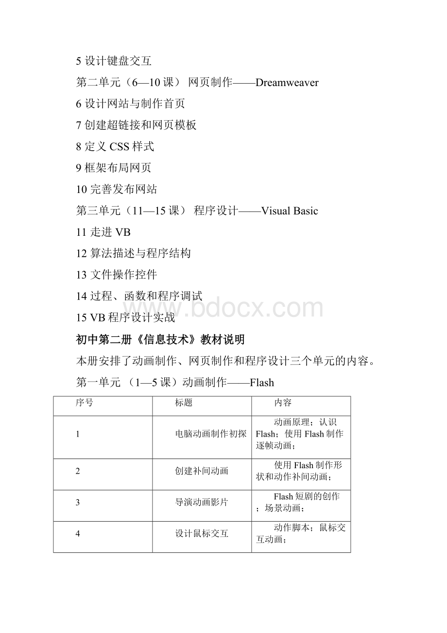 河北版初中《信息技术》第二册全册66页.docx_第2页