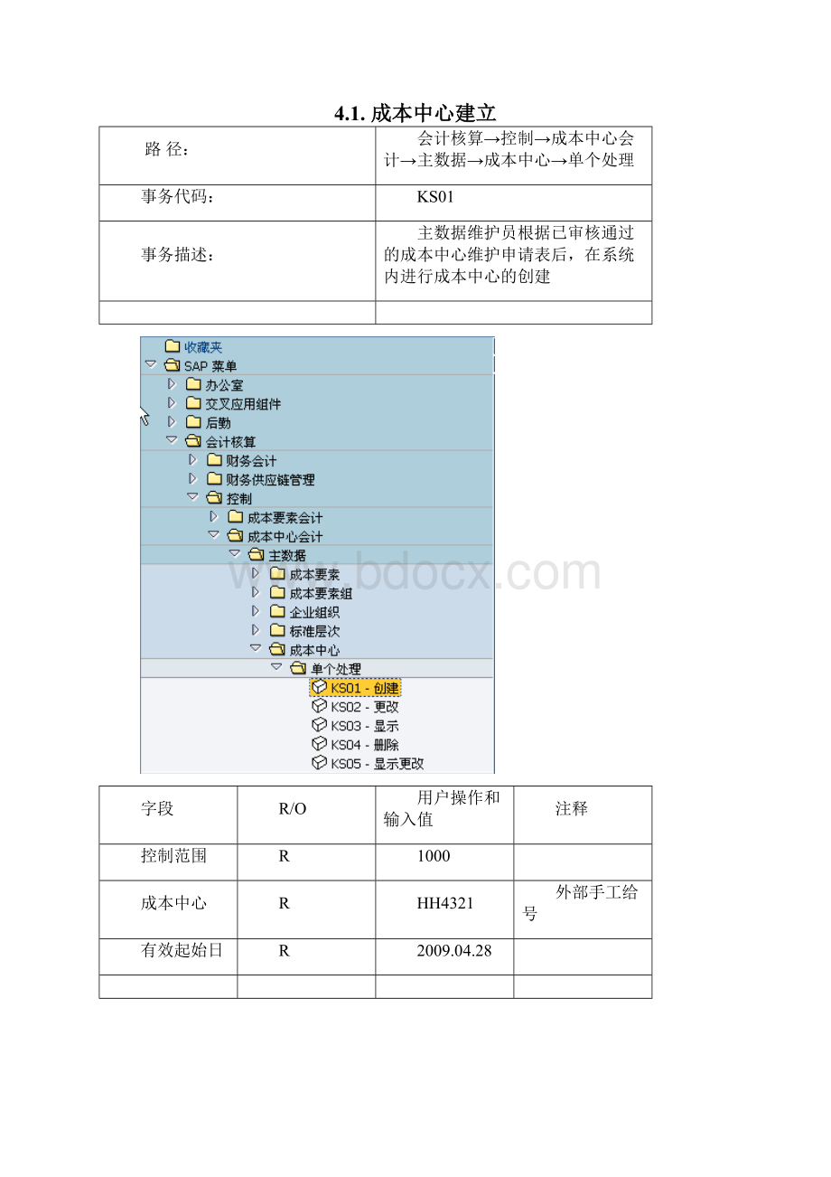 ERP EUMCO010成本中心主数据维护操作手册.docx_第3页