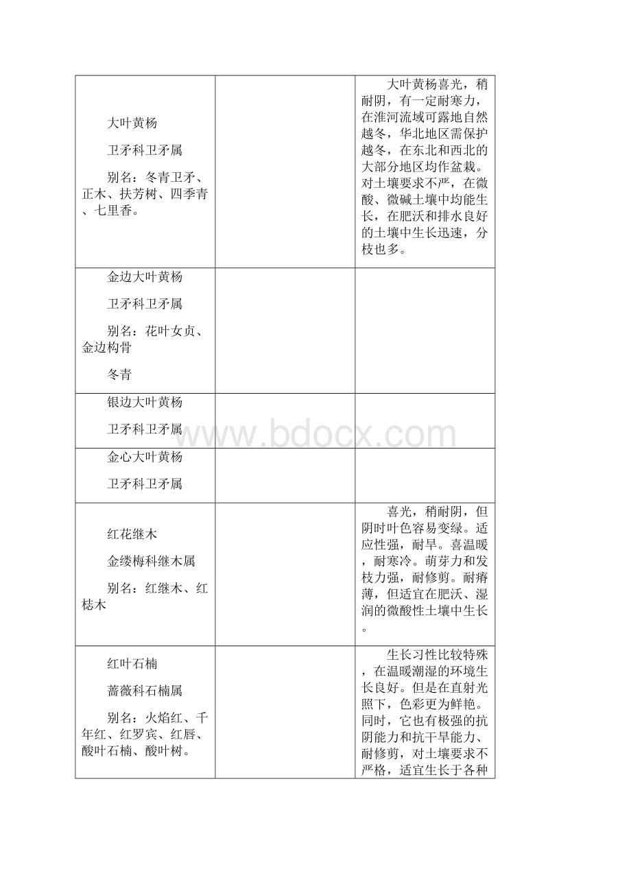 小区常用植物品种类别.docx_第2页