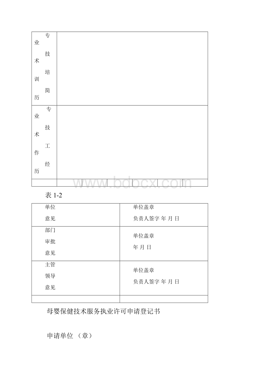 母婴保健技术人员执业合格证审批表.docx_第2页