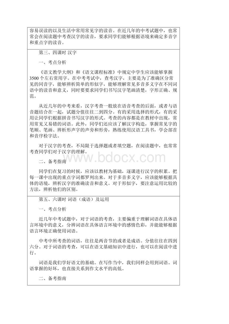 九年级语文总复习计划.docx_第3页