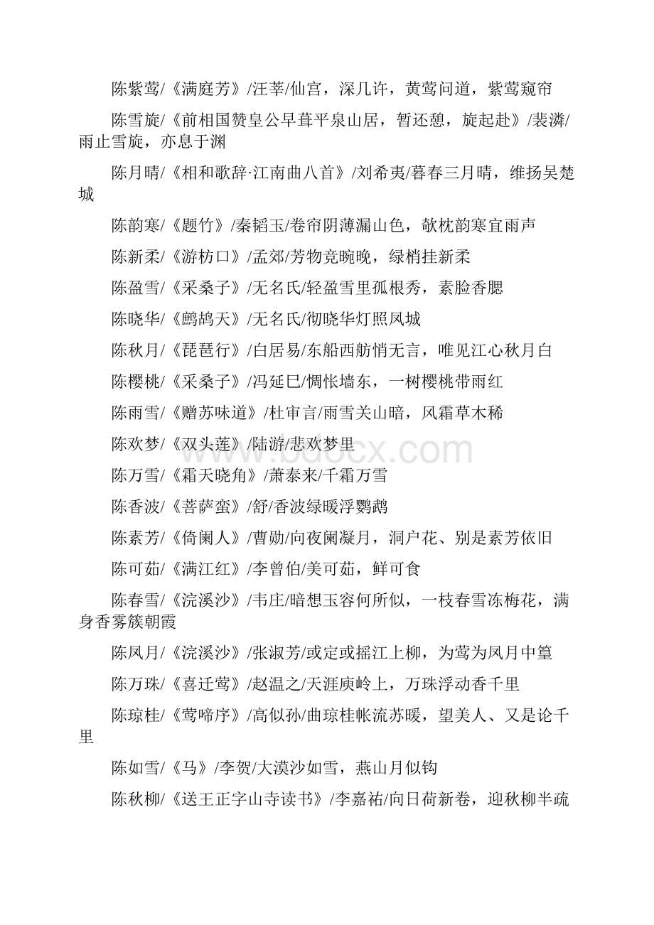 宝宝取名如何给陈姓宝宝利用诗词取名陈姓诗词取名.docx_第3页