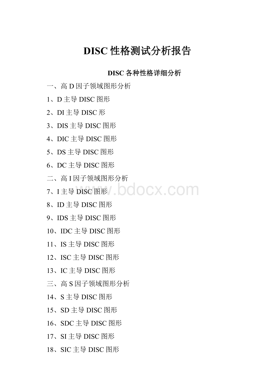 DISC性格测试分析报告.docx