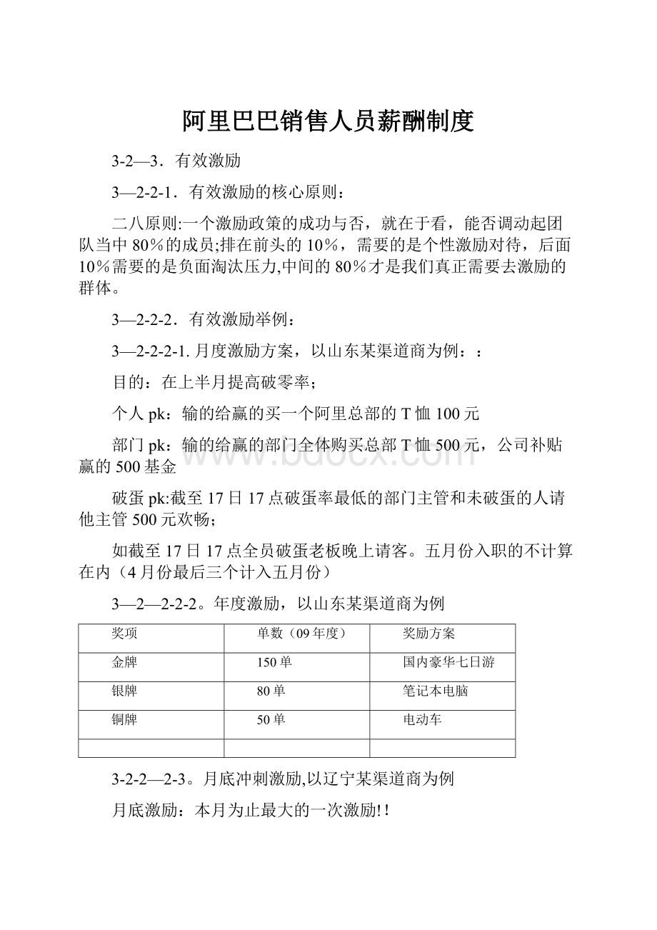 阿里巴巴销售人员薪酬制度.docx_第1页