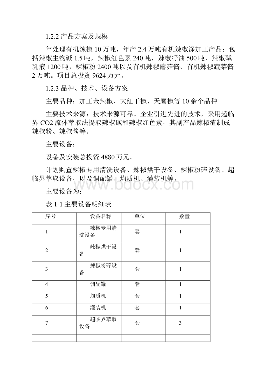 有机辣椒深加工项目可行性研究报告.docx_第3页