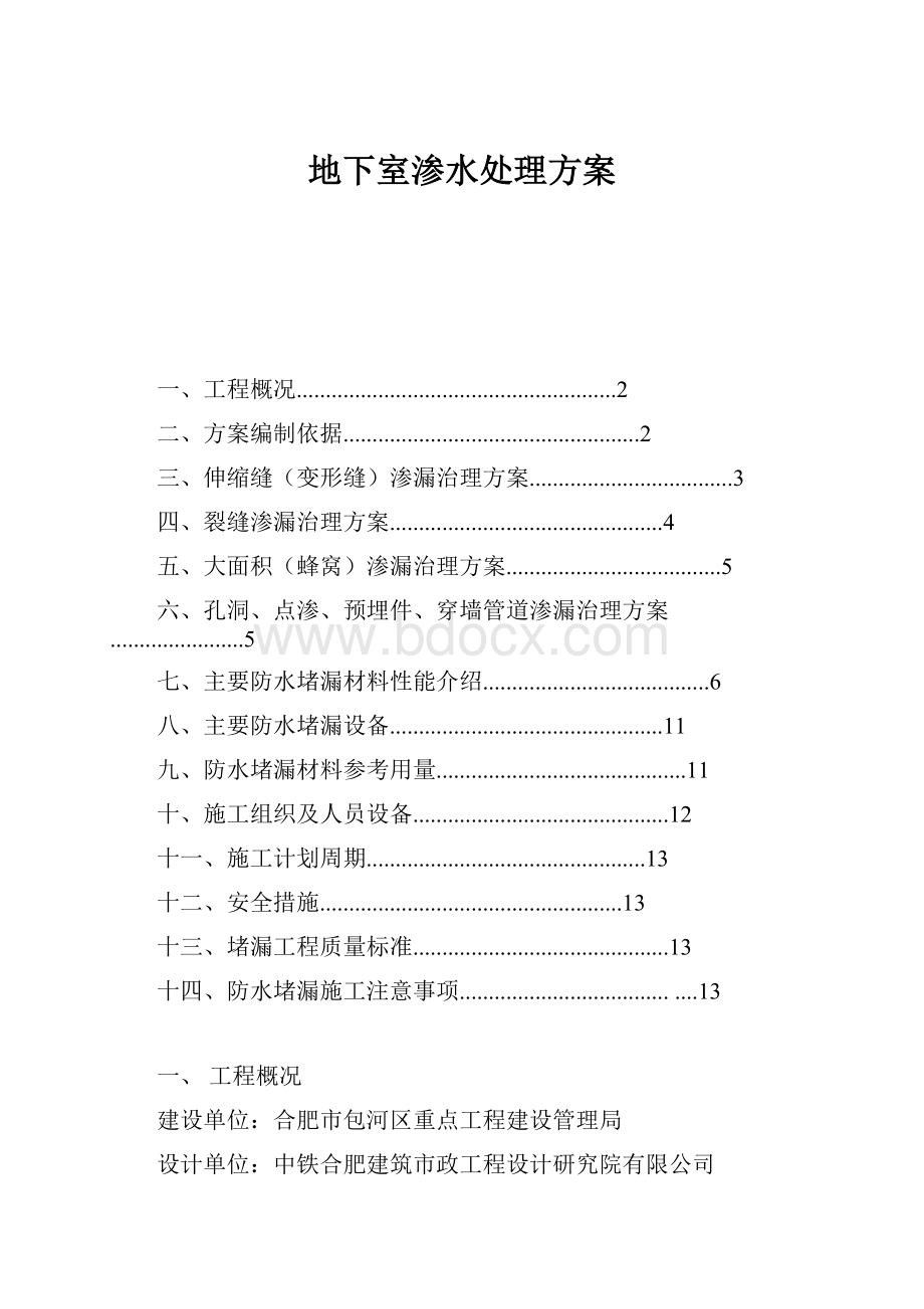 地下室渗水处理方案.docx_第1页