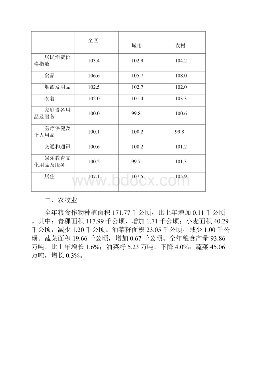 西藏自治区国民经济和社会发展统计公报剖析.docx_第3页