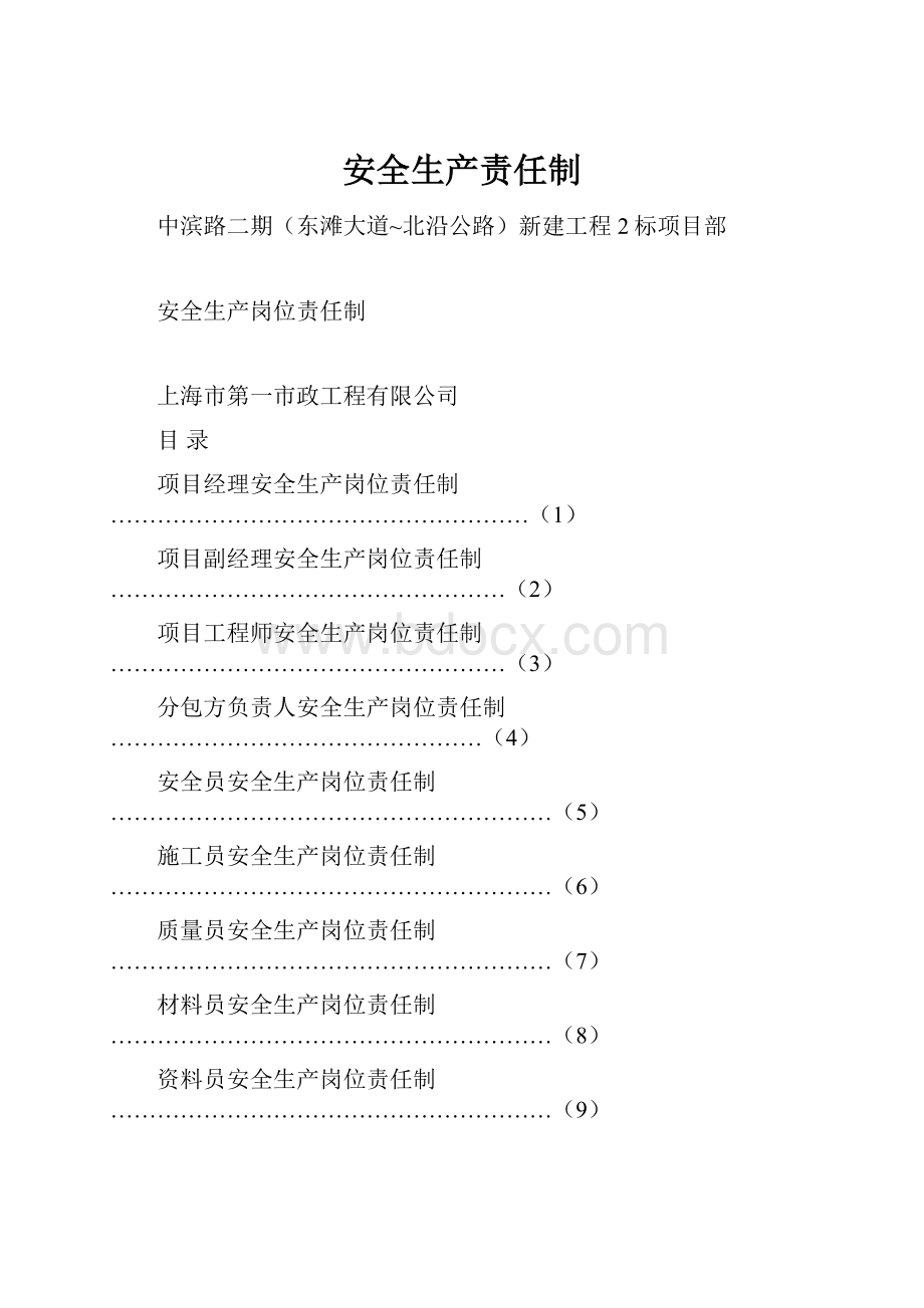 安全生产责任制.docx_第1页