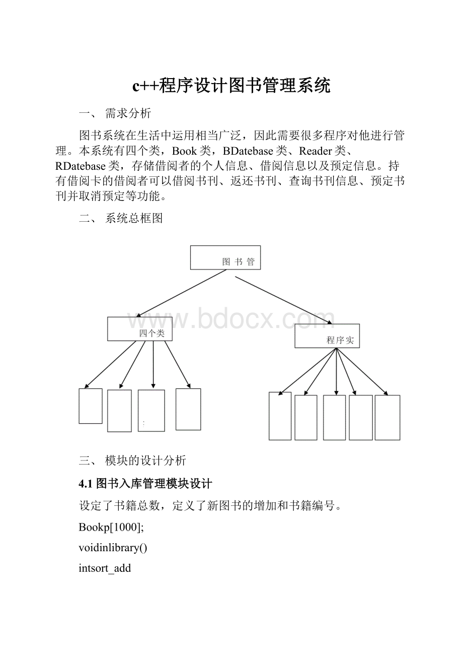 c++程序设计图书管理系统.docx_第1页