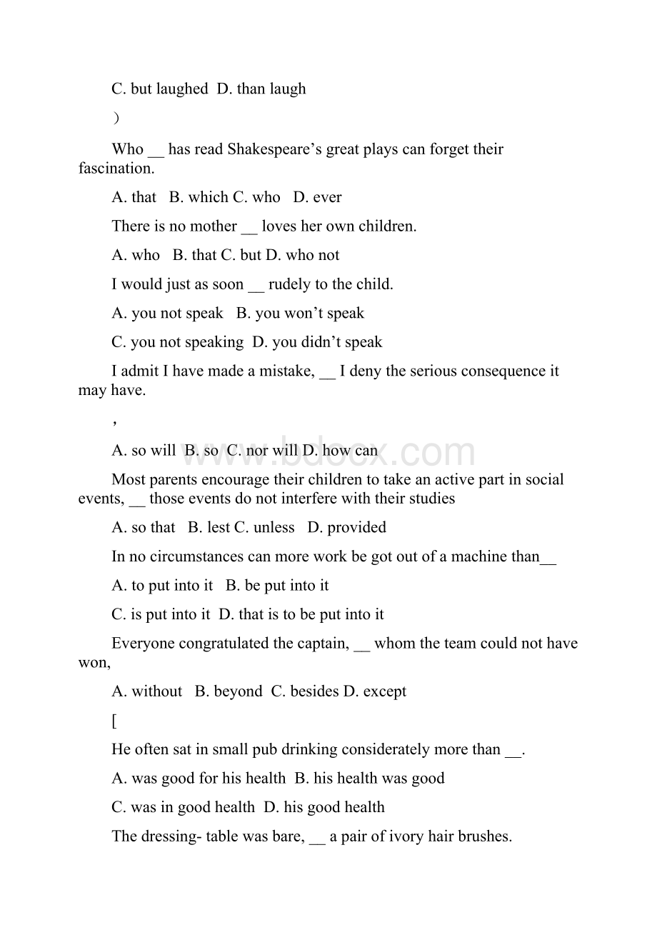 大学英语3一课一练选择学习资料.docx_第3页