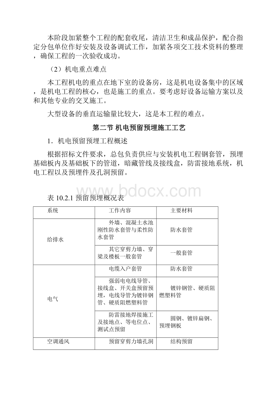 机电预留预埋施工方案docx.docx_第2页