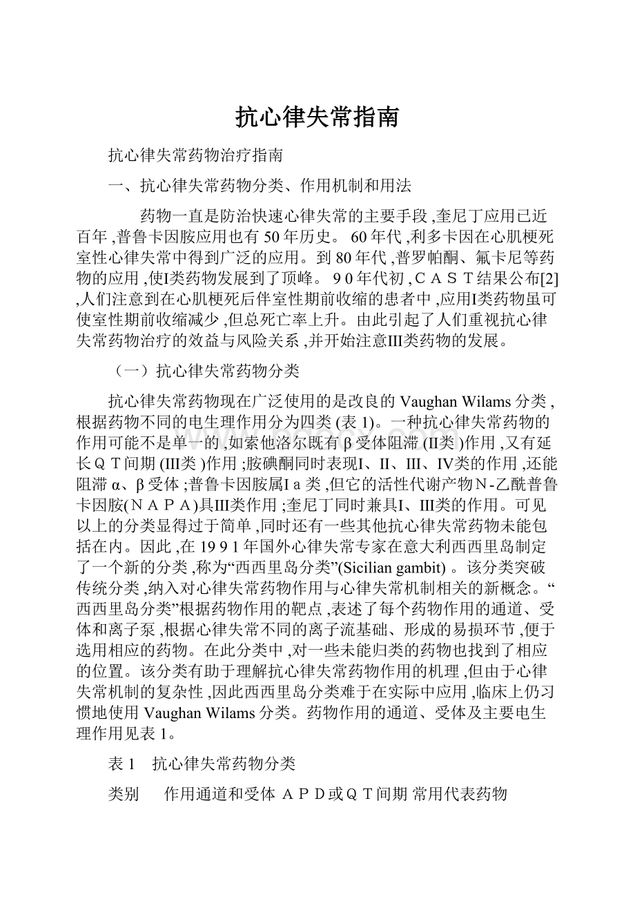 抗心律失常指南.docx_第1页