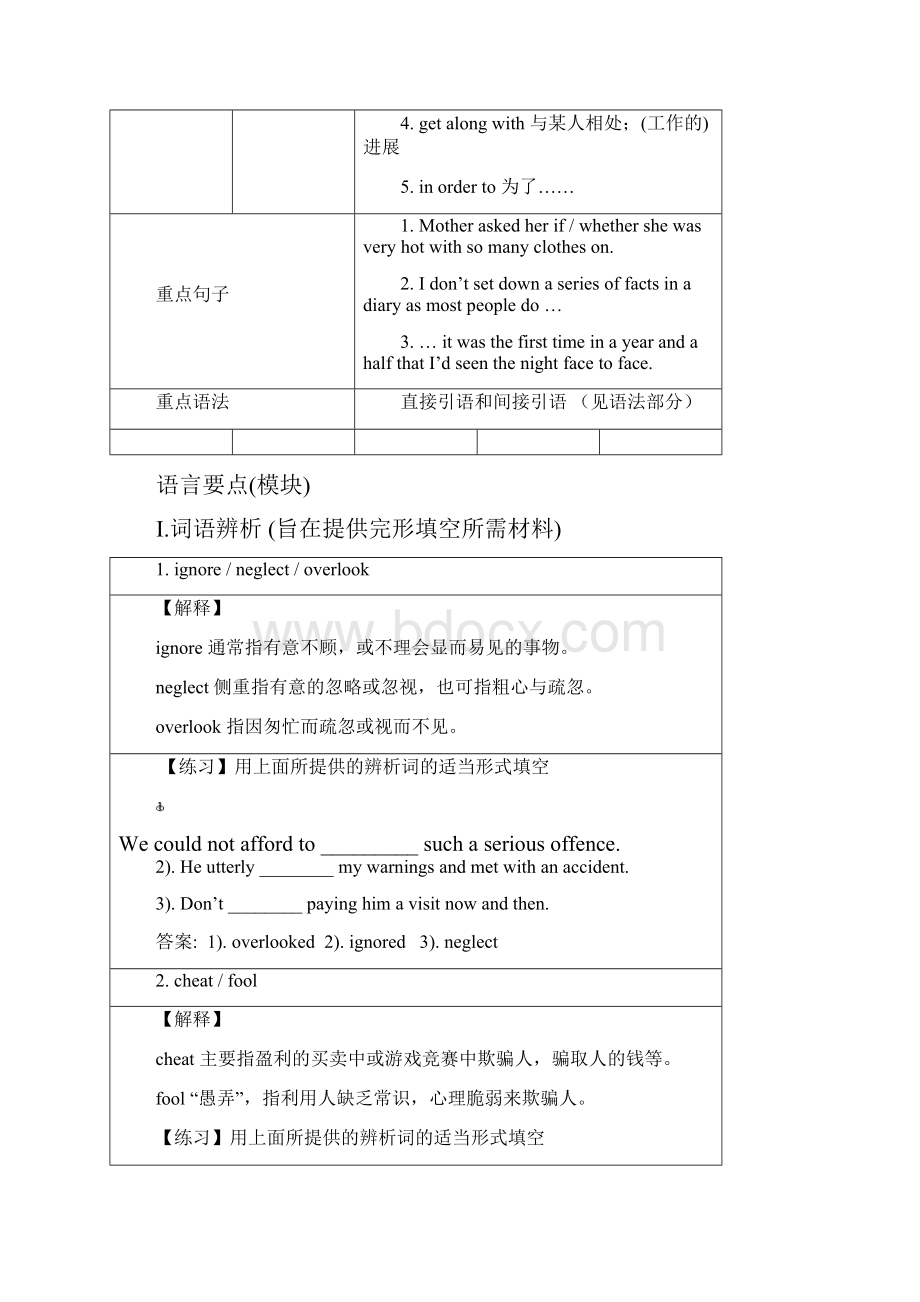 人教新课标模块一教材梳理与专项讲练免费.docx_第2页