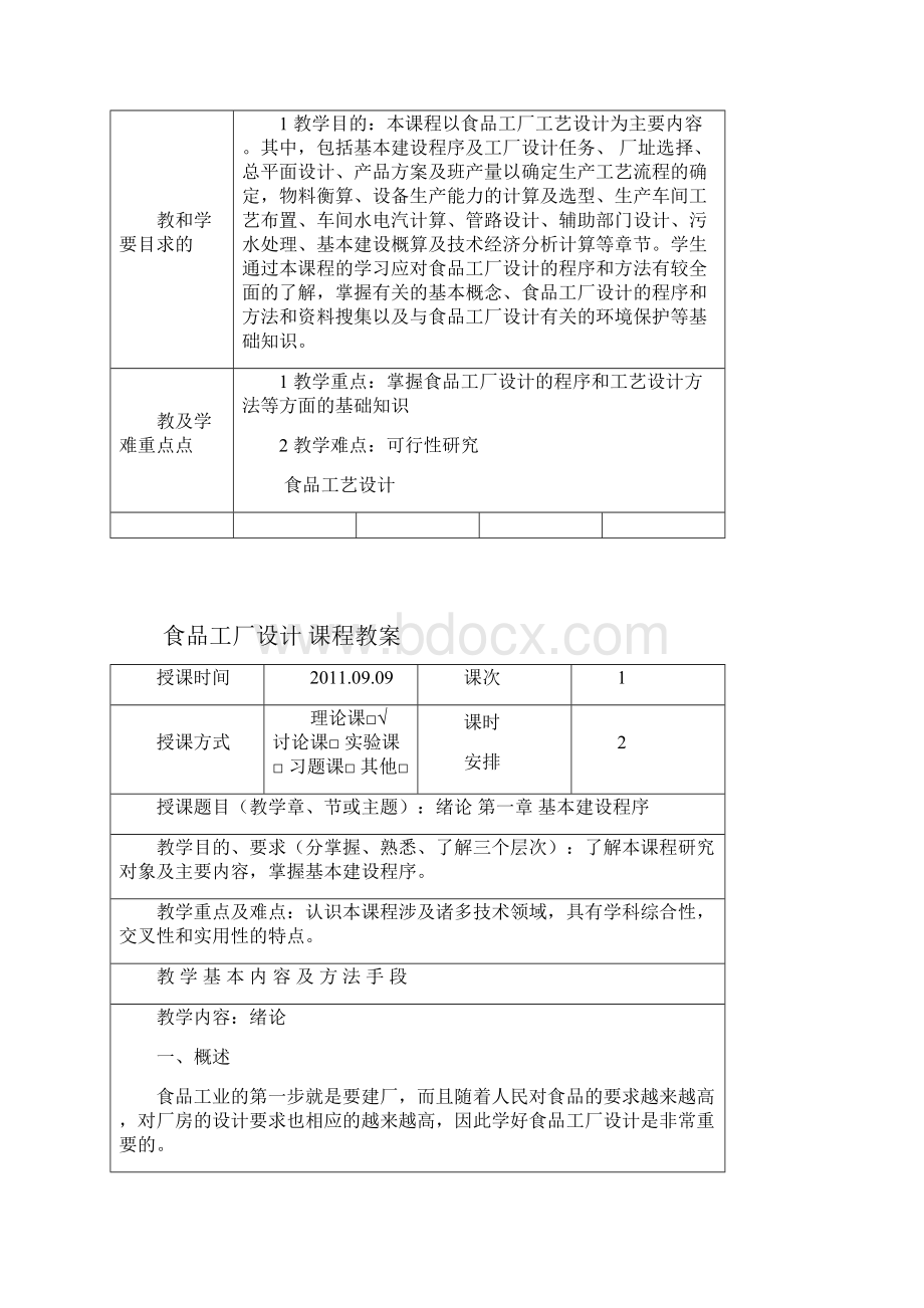 最新食品工厂设计教案.docx_第3页