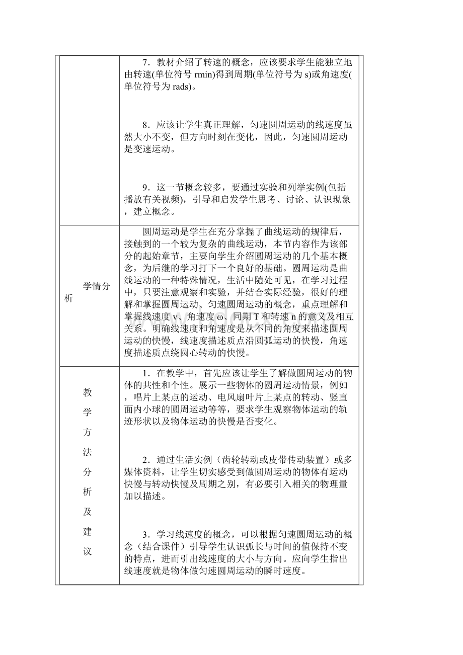 高中物理 第五章 4圆周运动教案 新人教版必修2.docx_第2页