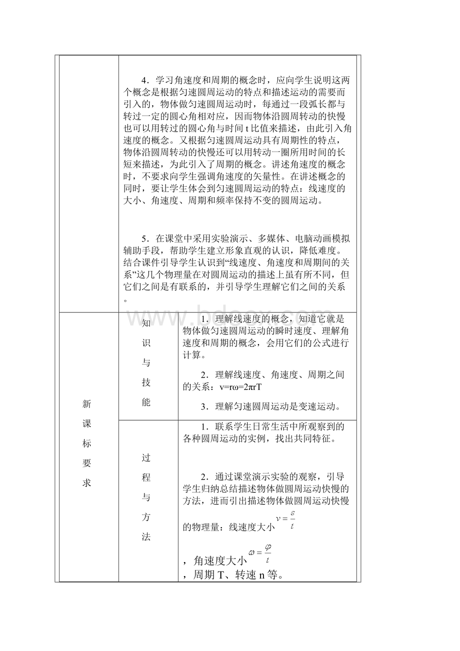 高中物理 第五章 4圆周运动教案 新人教版必修2.docx_第3页