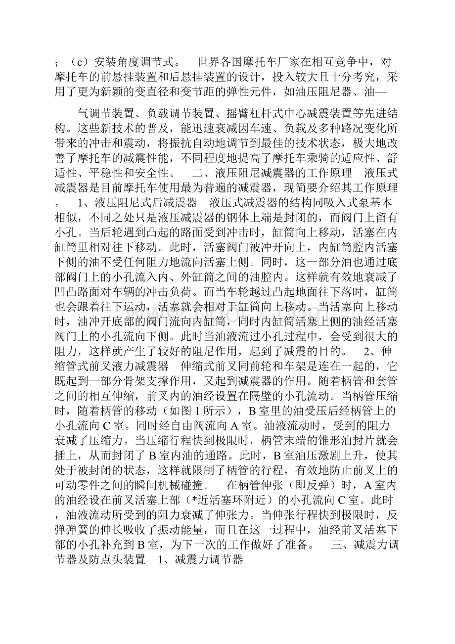 摩托车减震器结构类型及工作原理.docx_第2页