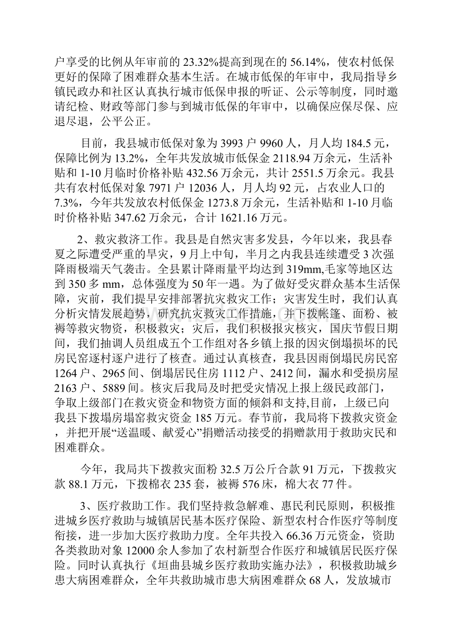 民政局工作总结.docx_第2页