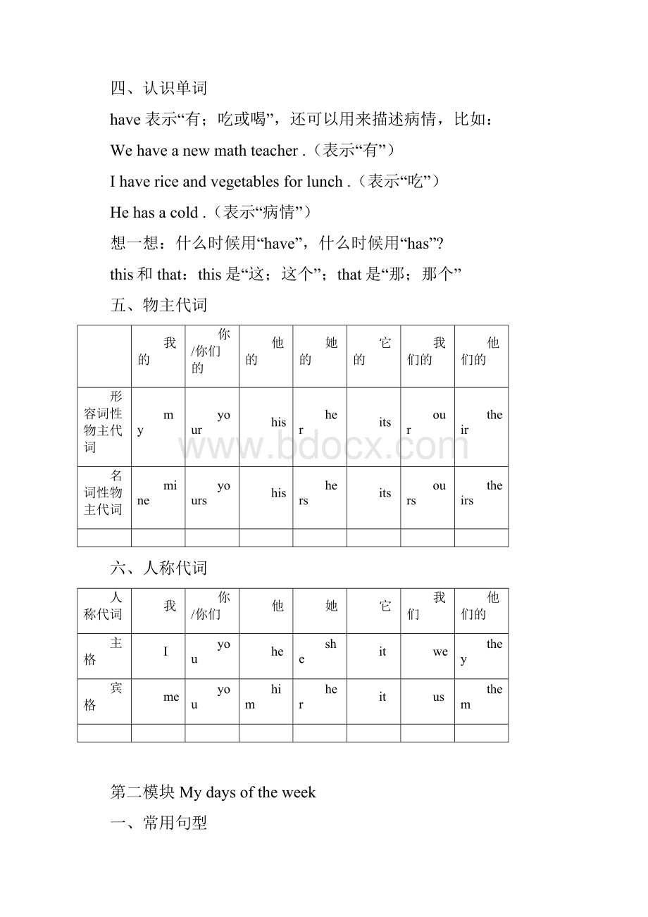 人版五年级英语上册随堂整理笔记.docx_第3页