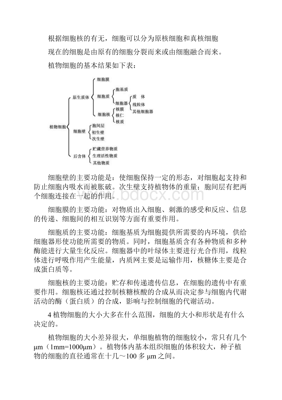 植物学培训概要思考题.docx_第2页