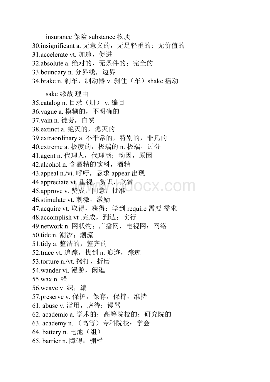 四级高频词汇+高频短语整理.docx_第2页