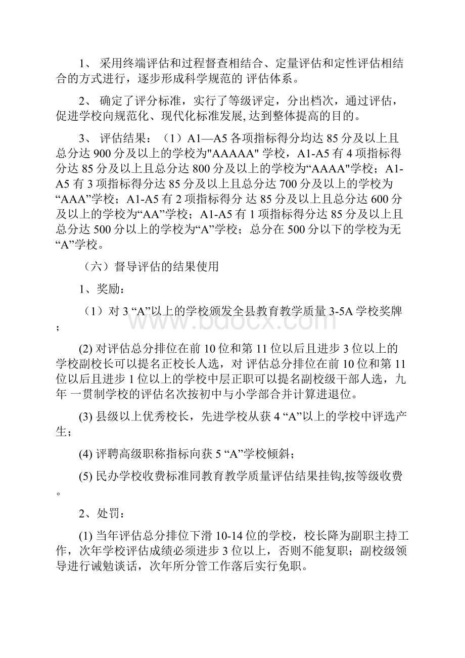 Xx县中小学教育教学质量督导评估方案docx.docx_第3页