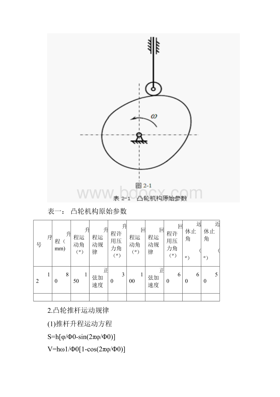 机械原理大作业3 凸轮结构设计.docx_第2页