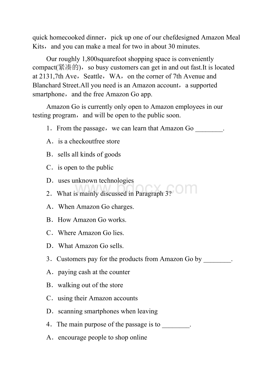 配套K12学习高考英语一轮基础选习题 模块3 Unit 3 Back to the.docx_第2页