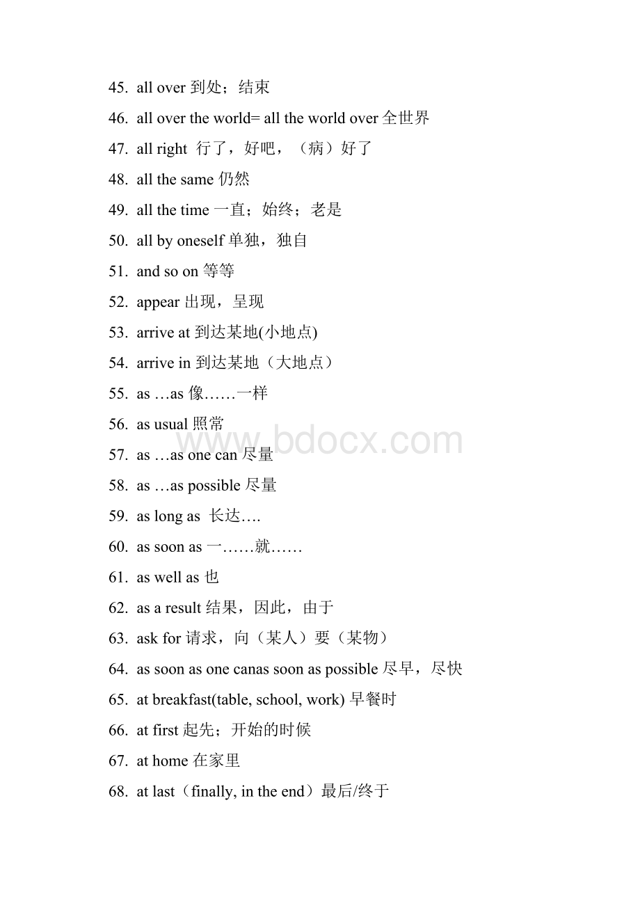 初中英语常用短语汇总.docx_第3页