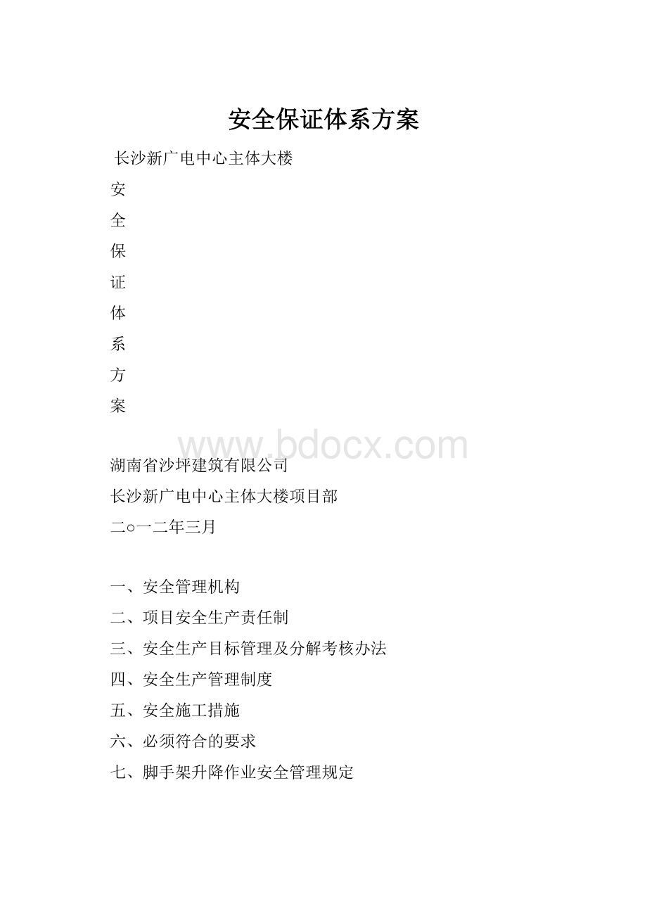 安全保证体系方案.docx