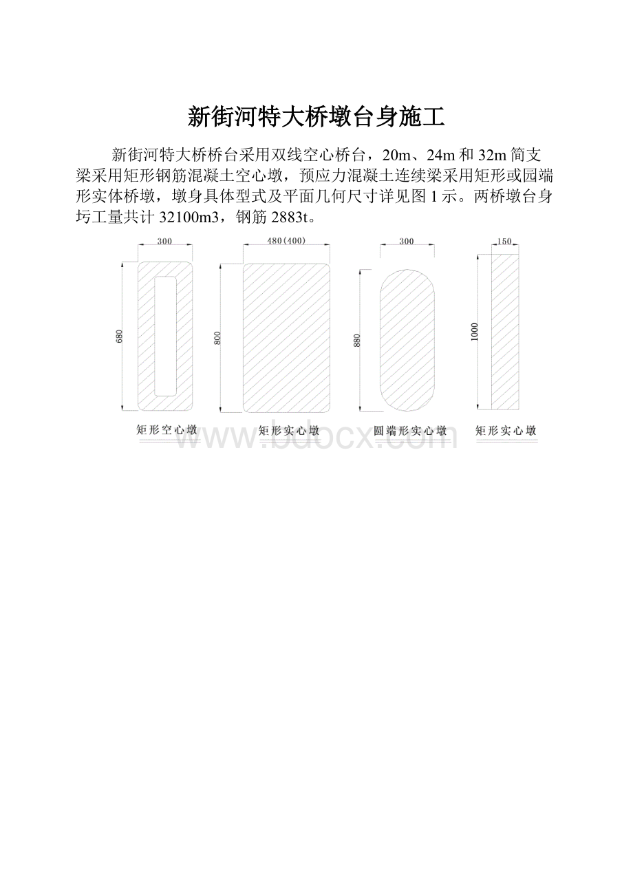 新街河特大桥墩台身施工.docx