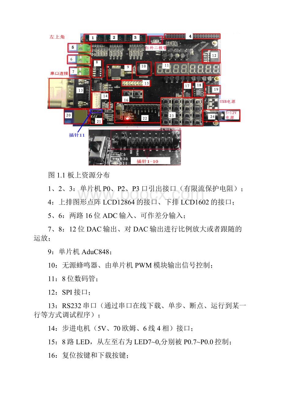 基于ADuC848开发板的单片机实验和课程设计指导书.docx_第2页