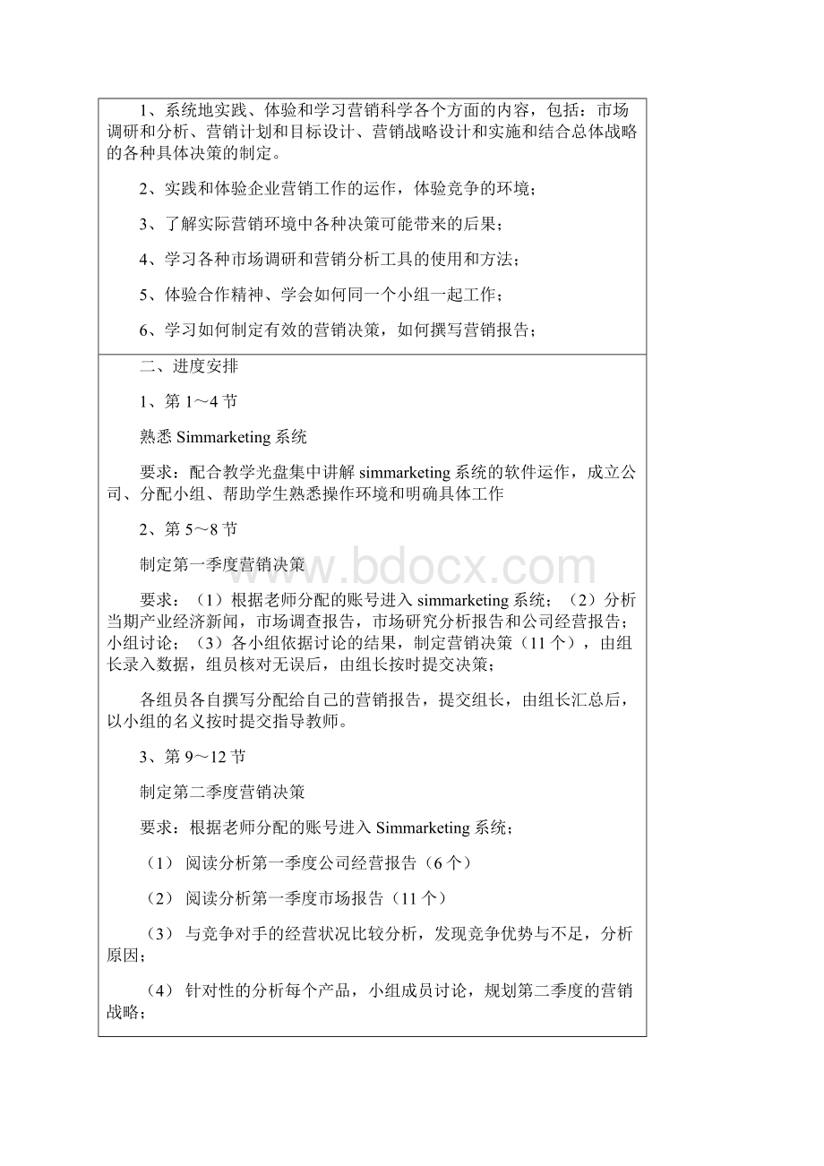 营销模拟课程设计报告书1.docx_第2页