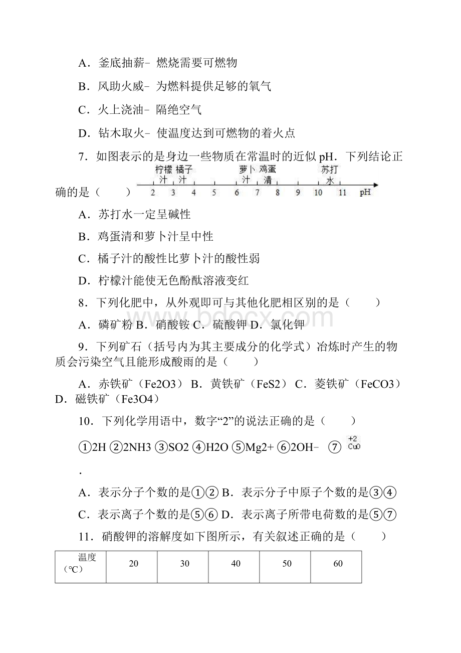 学年陕西省咸阳市中考化学三模试题及答案详解.docx_第2页