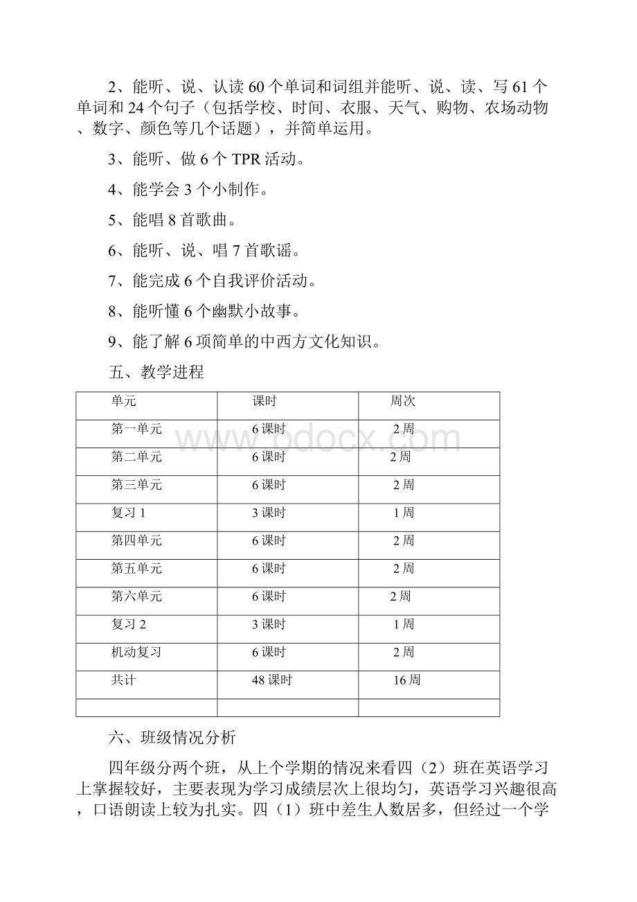 PEP人教版小学四年级英语下册第四册全册教案.docx_第3页