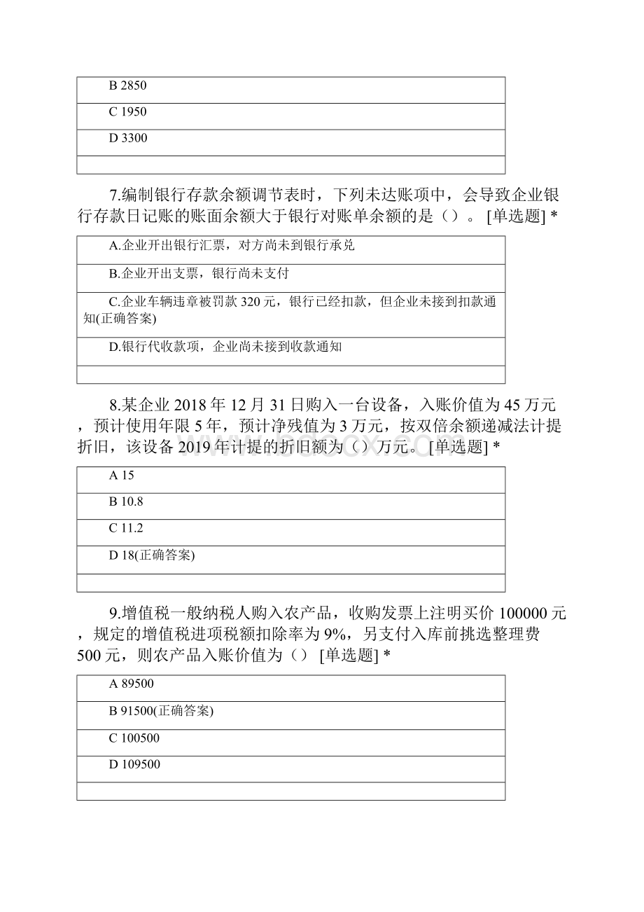 初级会计实务期中考试模拟测试题A卷.docx_第3页