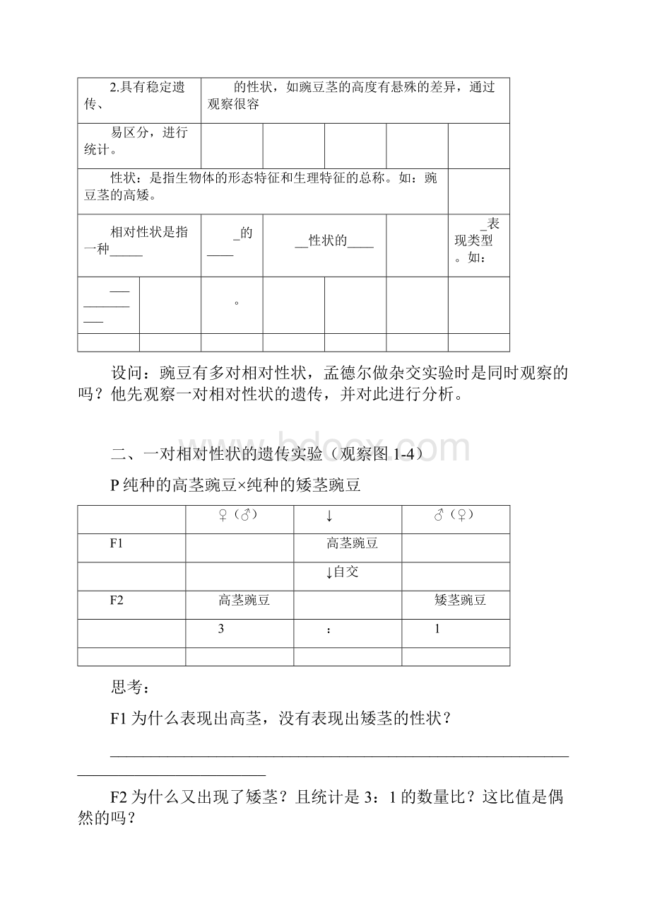 高中生物必修二全套教案.docx_第3页