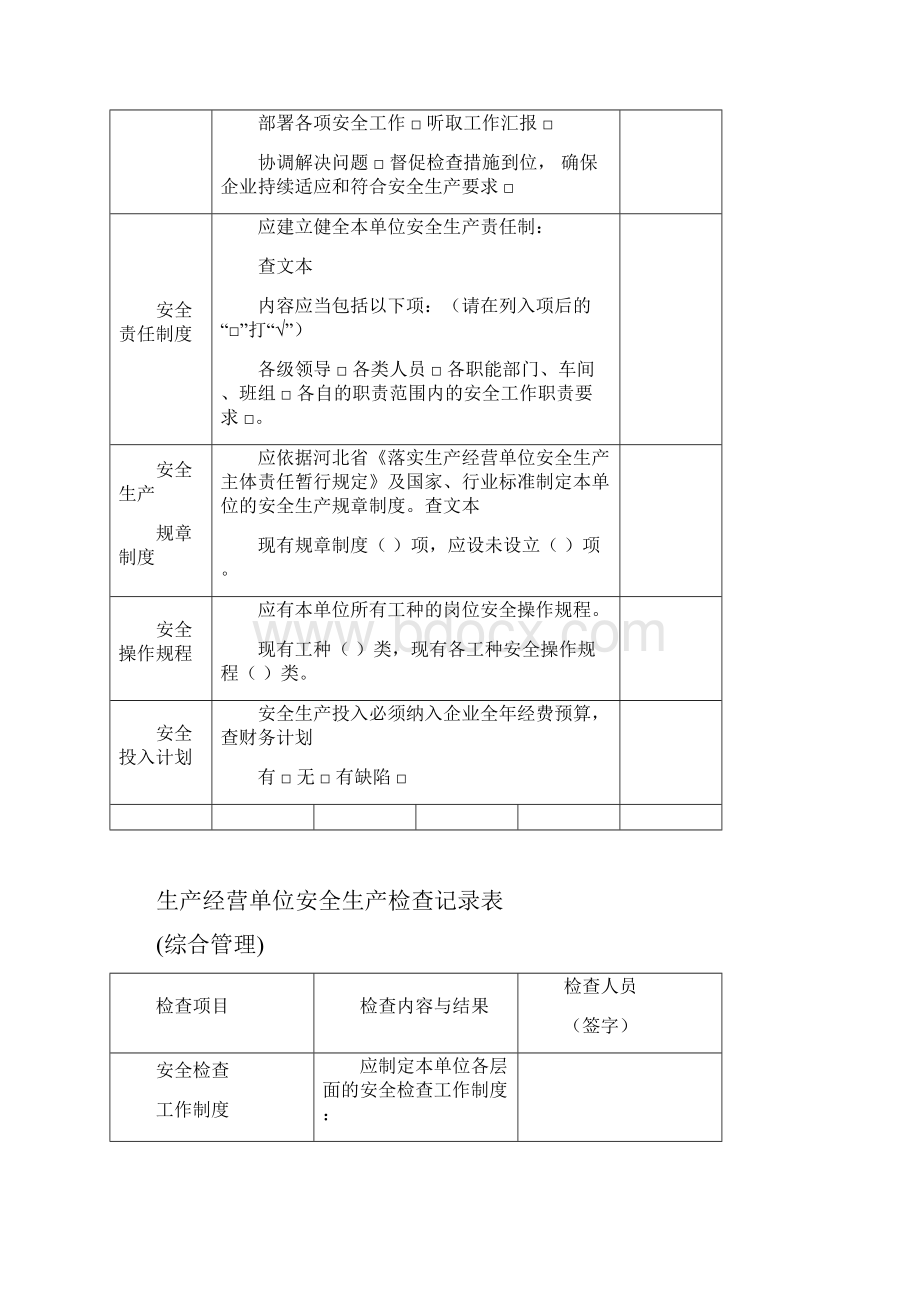 生产经营单位安全生产检查记录表.docx_第2页