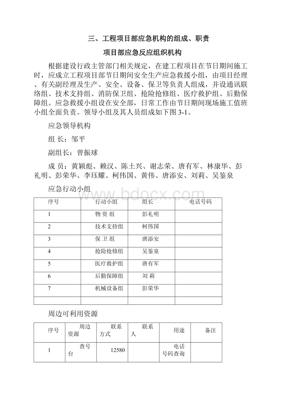 节假日施工安全应急预案.docx_第3页