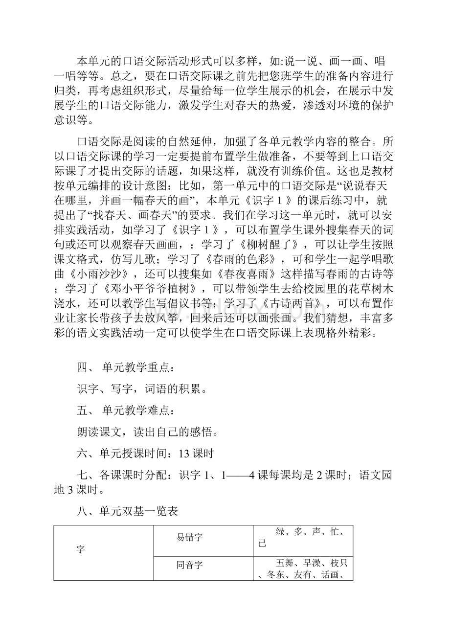 人教版一年级语文下册第一单元教案.docx_第3页