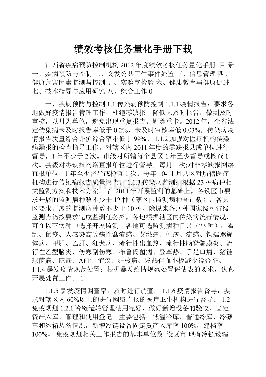 绩效考核任务量化手册下载.docx