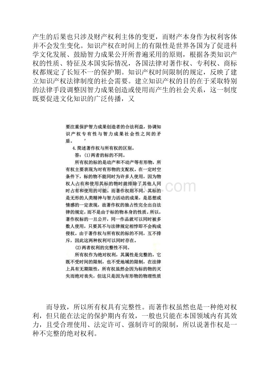 知识产权法问答论述题汇总费很大的劲整理的呢珍惜啊.docx_第3页