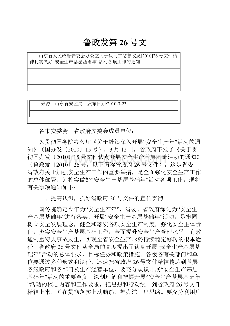 鲁政发第26号文.docx_第1页