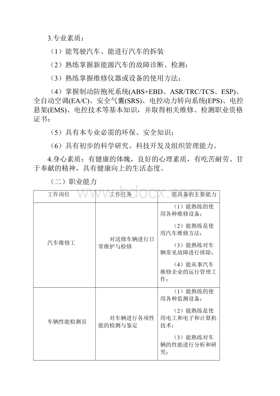 新能源汽车维修人才培养方案.docx_第3页