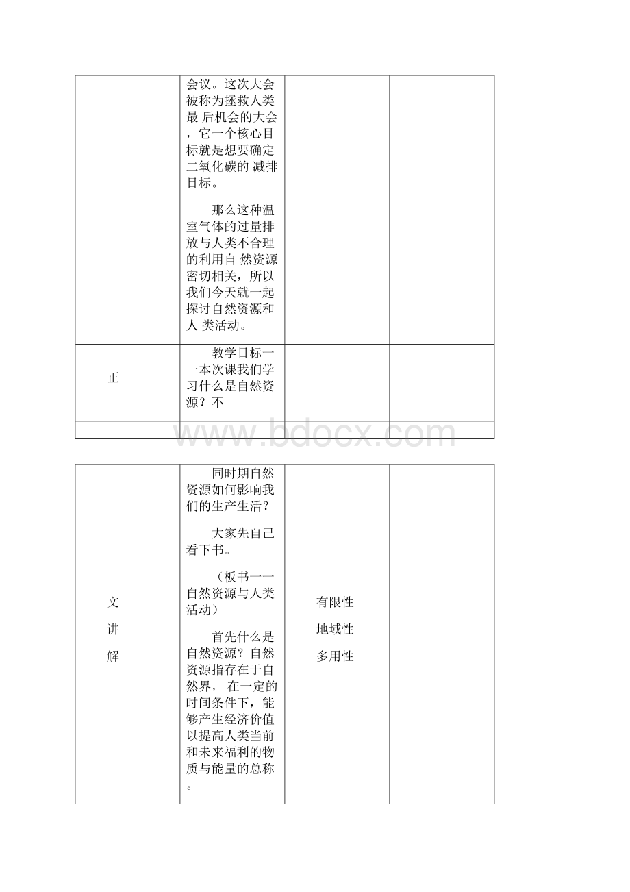 自然资源与人类活动教案.docx_第3页