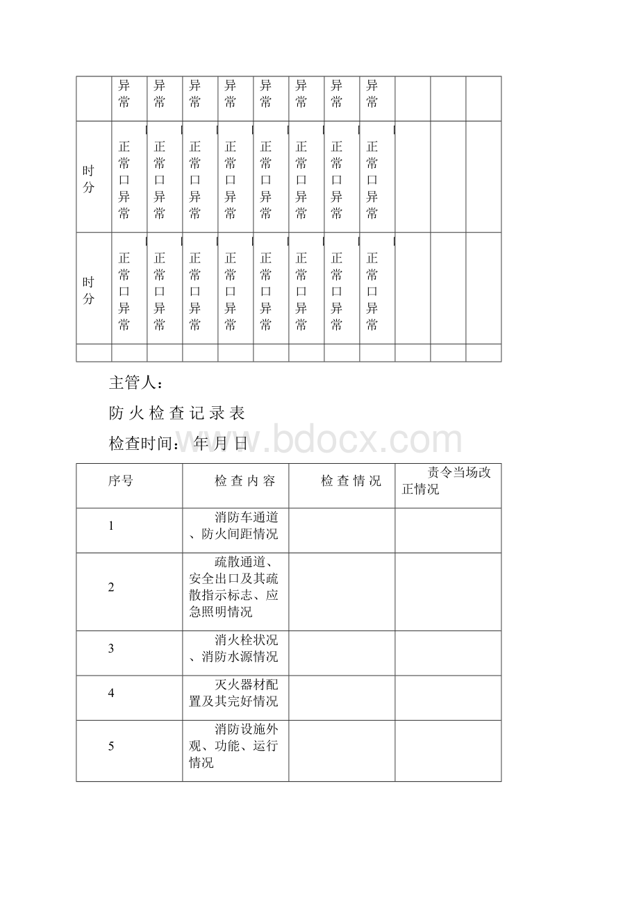 防火巡查记录表.docx_第2页